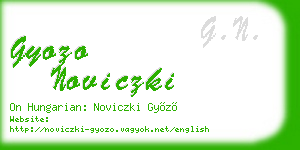 gyozo noviczki business card